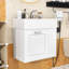 Meuble-lavabo moderne flottant avec lavabo facile d'entretien-1067031393