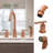 Double Handle Kitchen Faucet With Side Spray