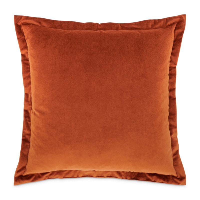 Conner 20" Velvet Throw Pillow, Paprika