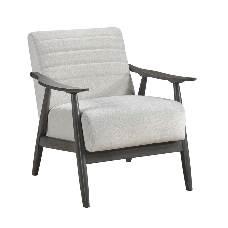 Fauteuil d'appoint décontracté 1pc, Blanc cassé, Noir