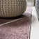 Tapis rose / blanc à motif de treillis diamant minimaliste Bertrice
