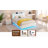Floating Full Bed Frame With LED Light, Upholstered Platform PU Leather Bed With Charging Station & Wingback, Diamond Tufted Storage Headboard & Footboard, No Box Spring Neede-43696723-229620247-43696720