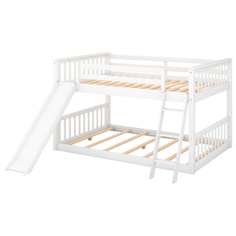 Lit double superposé au-dessus en blanc - Solution d'espace pour votre maison convertible