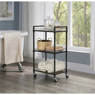 Medium 3-Tier Cart-Black