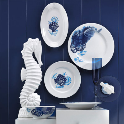 Piece Porcelain China Dinnerware Set - Service for 6