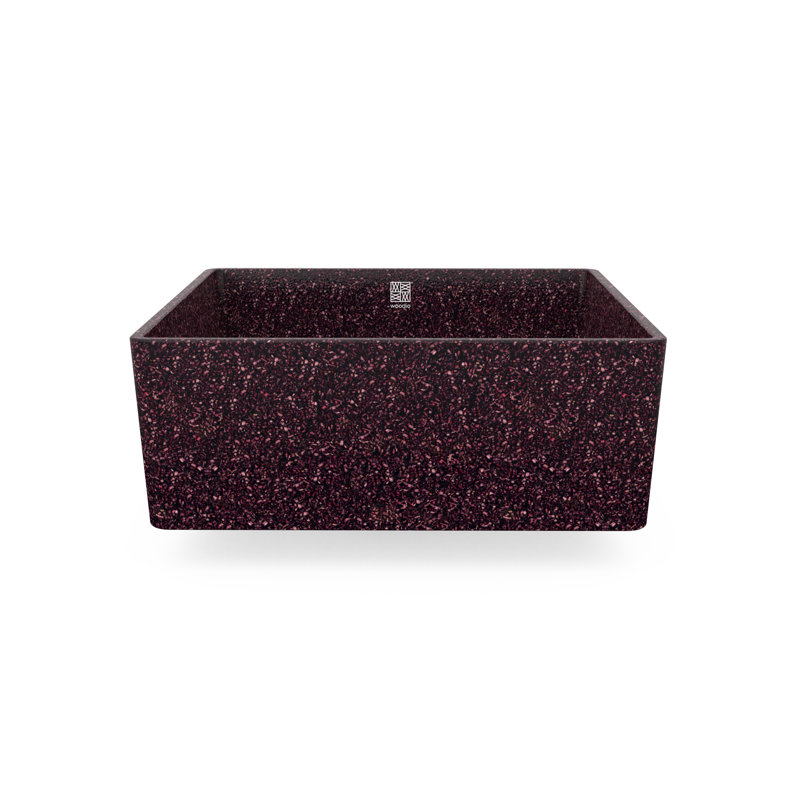 Cube40 15.75'' L Bathroom Sink, Berry