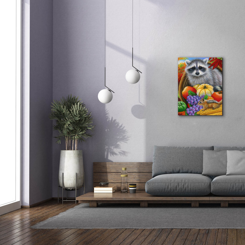 «Fall Bounty» par Bridget Voth, art mural sur toile, H 16 po x l 12 po x P 0,75 po