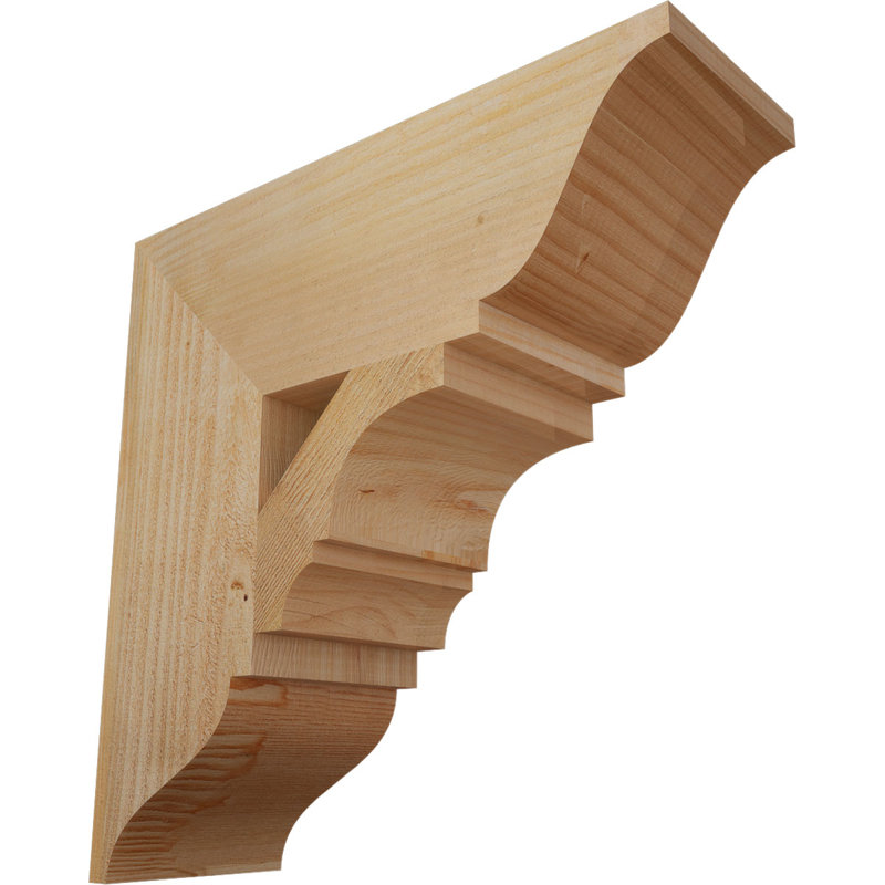 Support traditionnel Balboa, Sapin Douglas scié brut, L 6 po x P 18 po x H 18 po