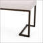 Banc rembourré capitonné à boutons et bronze de conception simple, confortable et durable, banc multifonctionnel