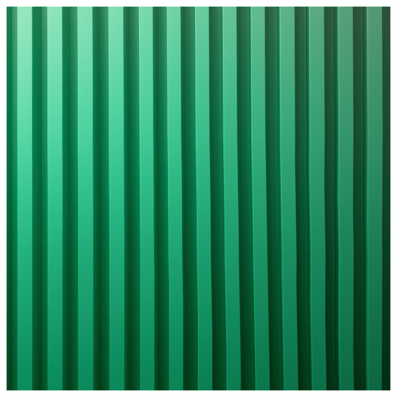 Tapis de bain vert à rayures verticales, L 24 po x L 17 po