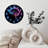Neon Brain Clock Wall Art Decor