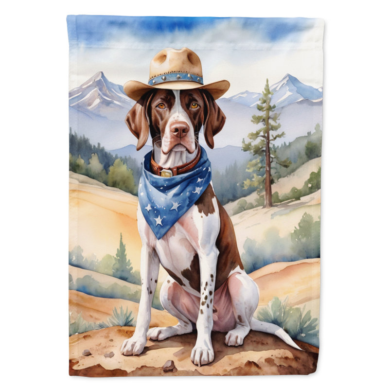 Drapeau Cowboy Welcome Garden, Pointeur