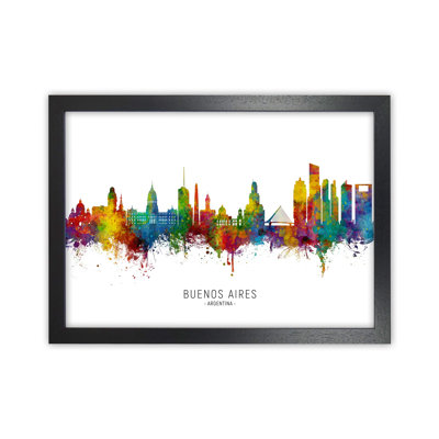 Buenos Aires Argentina Skyline by Michael Tompsett - Print