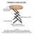 Dyfan Brown Solid Wood Top End Table