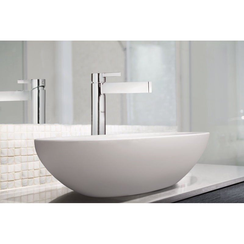 Napoli Oval Vessel Bathroom Sink, Englishcast White