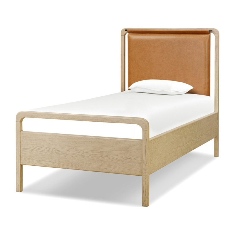 Rosedale Upholstered Bed, Yucca Oak/Chaps Sand, Twin