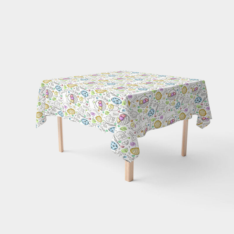 Joy Floral Easter Tablecloth, 60" x 60"