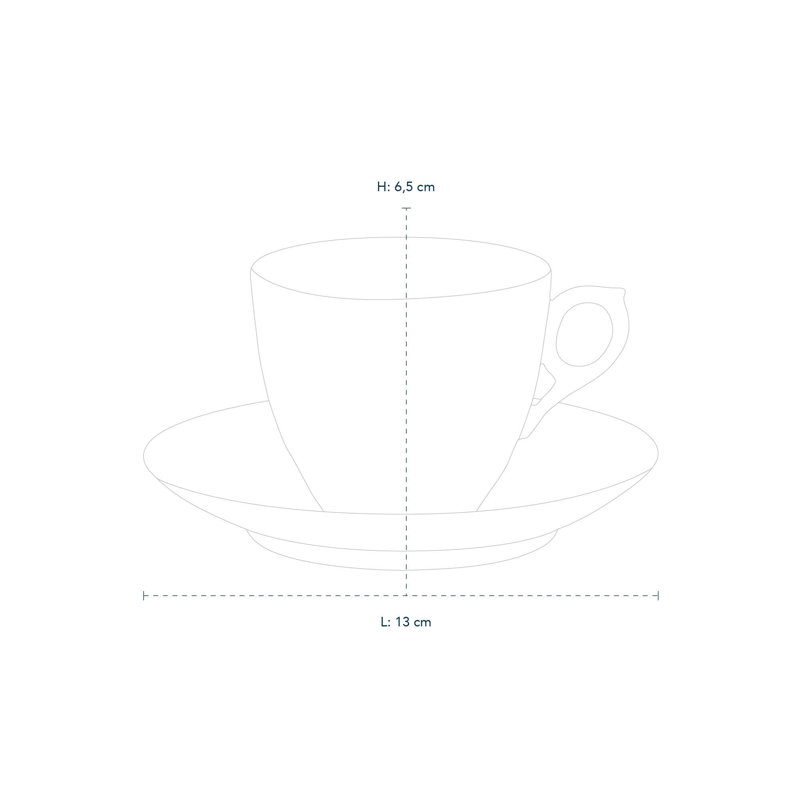 Royal Copenhagen Princess 5.7484 oz. Cup and Saucer