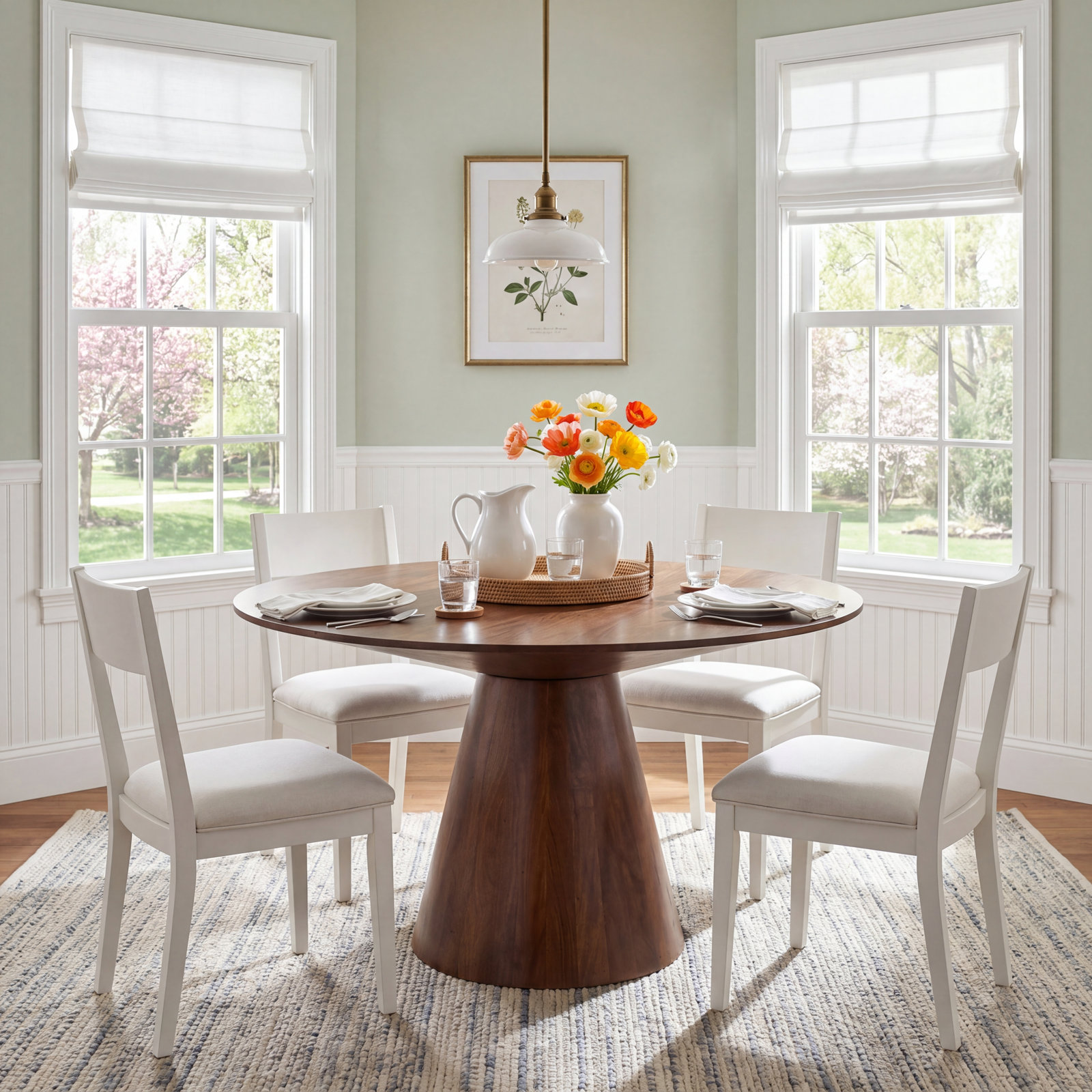 Jordana 52" Mango Dining Table, 30" H x 52" L x 52" W
