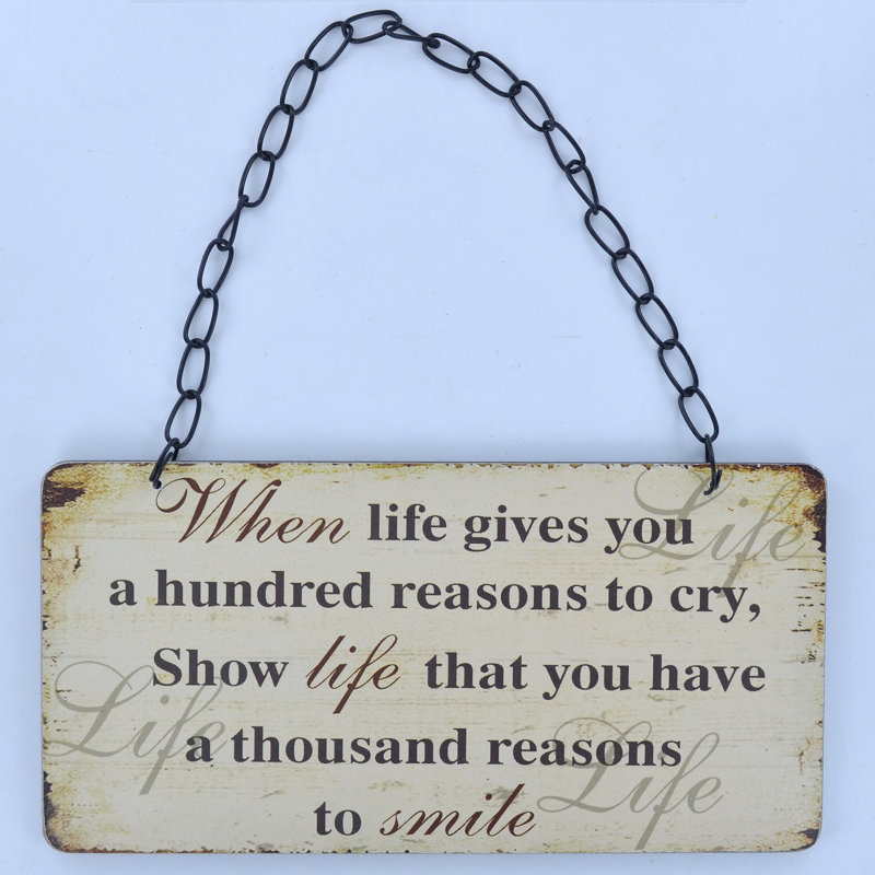 Words And Text Wall Decor on Wood