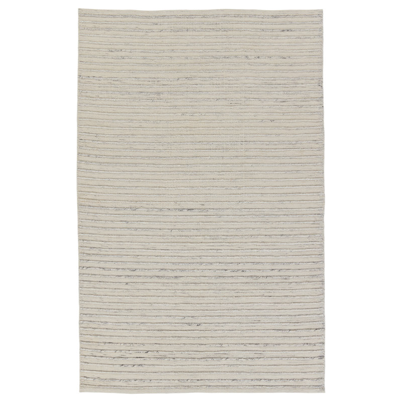 Tapis rayé intérieur / extérieur en polyester tissé à la main Wendy Jane, Rectangle 2 pi x 3 pi