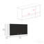 Armoire murale, 2 tablettes, double porte pour la maison - standard