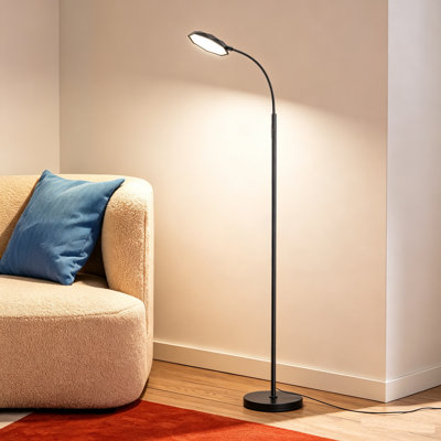 65.4" LED Dimmable Reading Floor Lamp With Remote & Touch Control