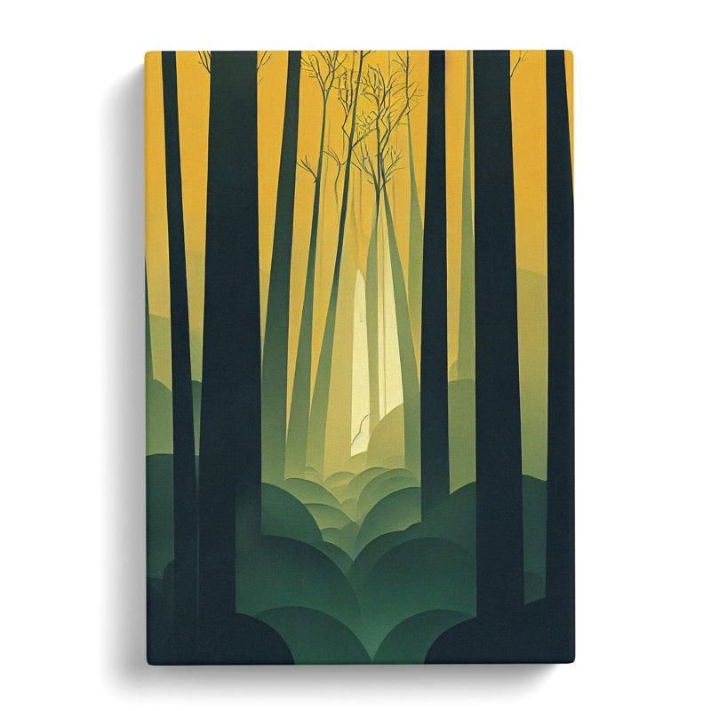 Schuyler Forest Deco Style - Wrapped Canvas, 76cm H x 50cm W x 3cm D