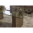 Koenig Glass Top Solid Wood Base Dining Table