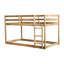 Lit simple au-dessus d'un lit mezzanine - Conception polyvalente pour s'agencer à n'importe quel style de chambre à coucher avec garde-corps pendant le sommeil-2076178000