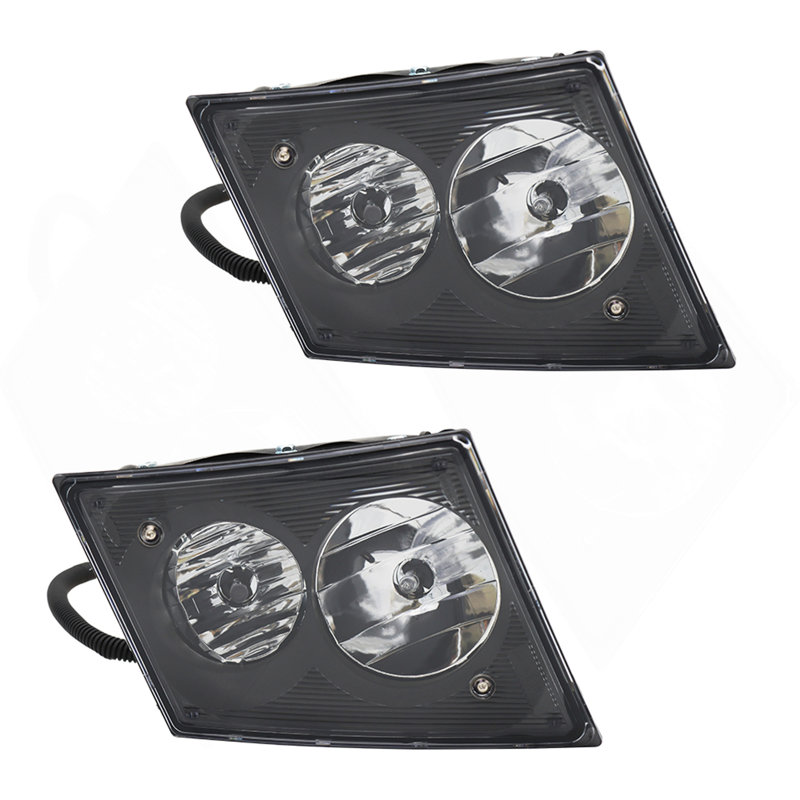 Phares antibrouillard noirs compatibles avec la paire de lampes halogènes de la série VNL 630 de 2003 à 2017
