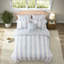Ensemble de literie bleu pour lit double et queen, couette à volants en microfibre, chambre à coucher à motif floral en toile