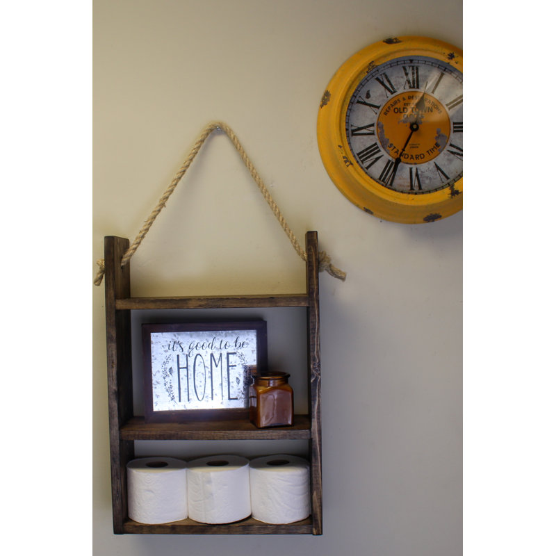 Coachella 3 Piece Solid Wood Accent Shelf, 22" H x 16" W x 5" D