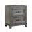 Bedroom Gray Nightstand With 2 Drawers - Rustic Appeal Design 2 In For Wood Feeling Flair Vibe