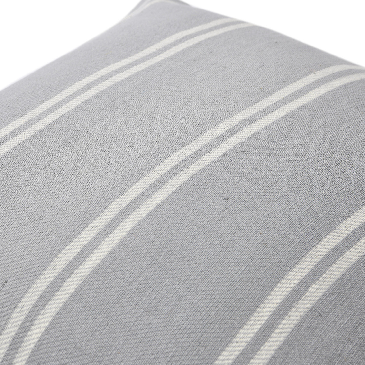 Hudie Striped Cotton Throw Pillow, Gray, Pillow Cover Only - No Insert