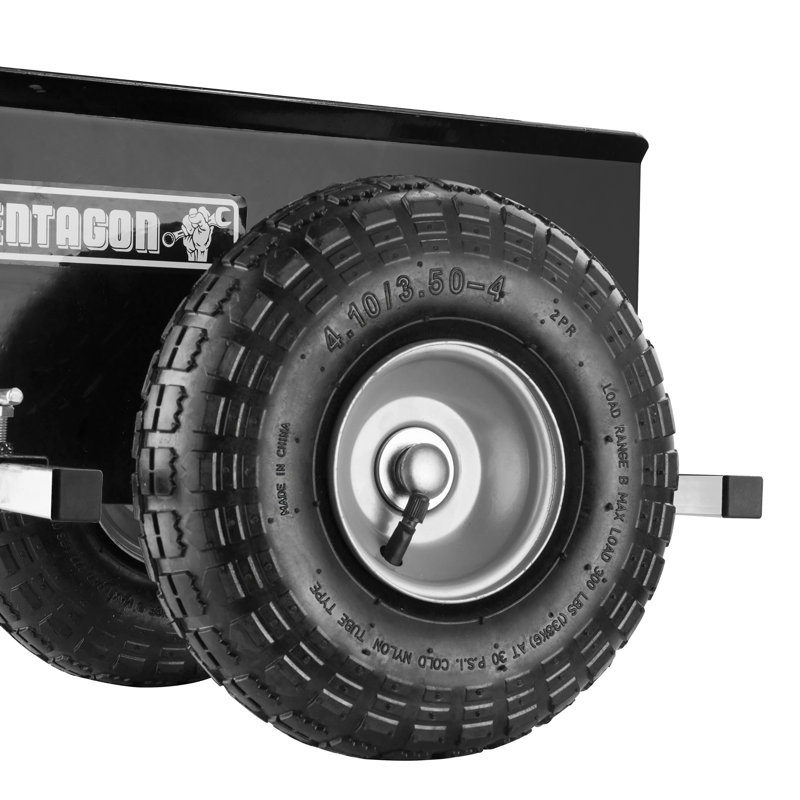 Pentagon Tools Drywall Cart - Holds up to 600lbs - Door Dolly with 10-inch Inflatable Wheels