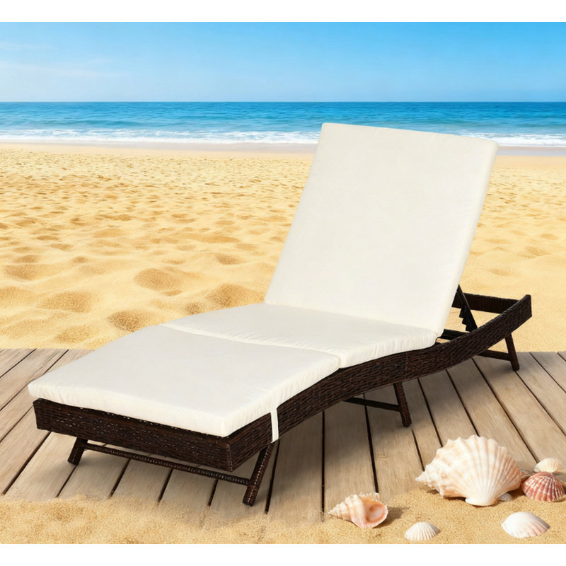 Chaise longue de patio, chaise de piscine, Café