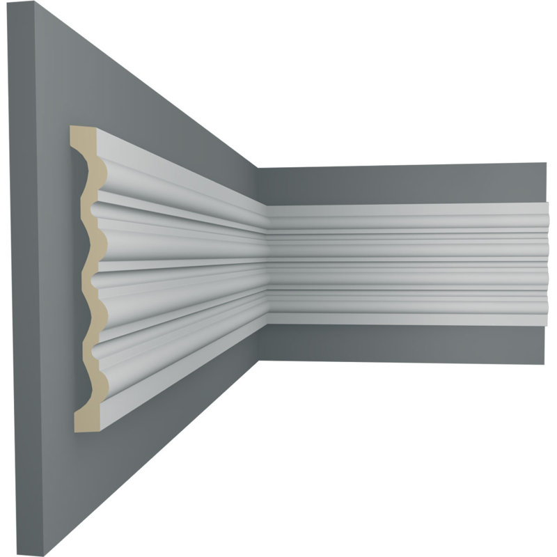 Boîtier en uréthane de style victorien H 15 po x l 78,75 po x P 1,875 po