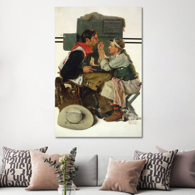 Movie Star Being Made Up by Norman Rockwell - Gallery-Wrapped Canvas Giclée on Canvas