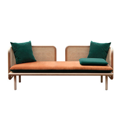 Microfiber/Microsuede Upholstered Bench