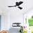 Ceiling Fan With Lights 42 Inch Flush Mount Ceiling Fan With Remote Control, ABS Blades Modern Outdoor Ceiling Fans For Bedroom/Farmhouse/Patio/Indoor, Quiet DC Motor