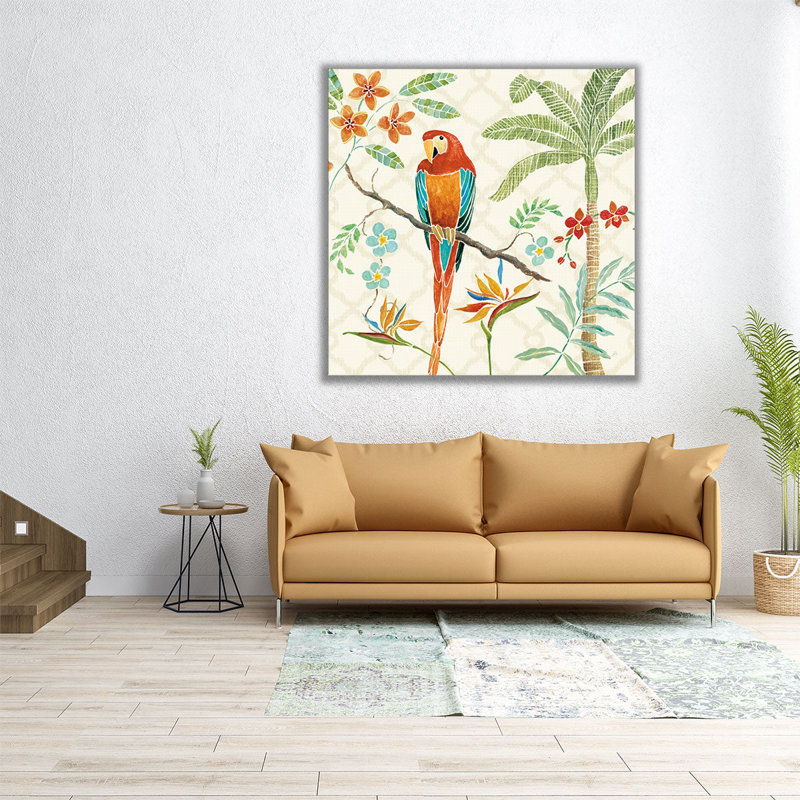 «Tropical Paradise II», reproduction d'art sur toile, H 16 po x l 16 po