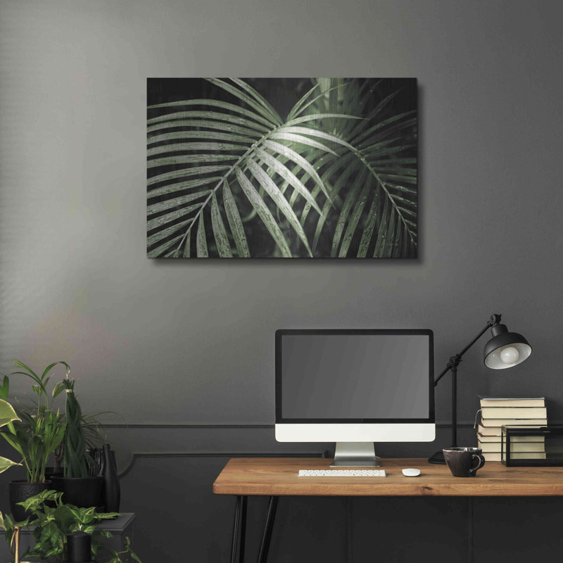 «Palm Fronds Green» par Debra Van Swearingen, H 24 po x l 36 po