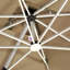 11 pi Parasol lumineux de luxe à double plateau carré avec base en tôle d'acier-1667356554