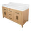 Meuble-lavabo double 60 po Bayla-346458622