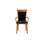 Fauteuil rembourré en bois massif Morgan