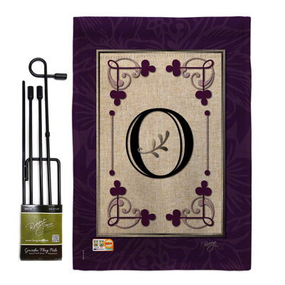 Wintham Double Sided 18.5'' H x 13'' W Polyester Flag Set