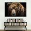 Ours brun extrême-oriental sur toile-615661289