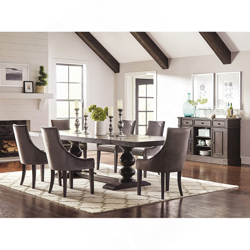 Larchmont Distressed Noir 3-Drawer Server