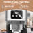Geek Chef Espresso Machine With ESE POD Filter, Milk Frother, And Precise Controls For Perfect Home Brews